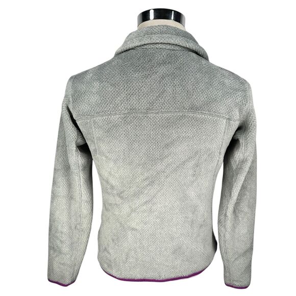 Patagonia Re-Tool Snap-T Fleece Jacket Women’s Medium Gray Pink Purple Pullover - Picture 5 of 10